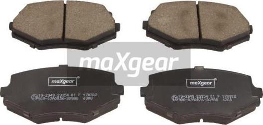 Maxgear 19-2949 - Bremžu uzliku kompl., Disku bremzes ps1.lv