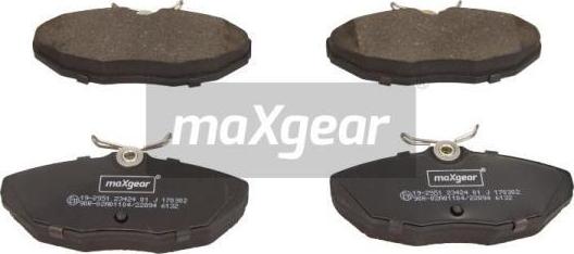 Maxgear 19-2951 - Bremžu uzliku kompl., Disku bremzes ps1.lv