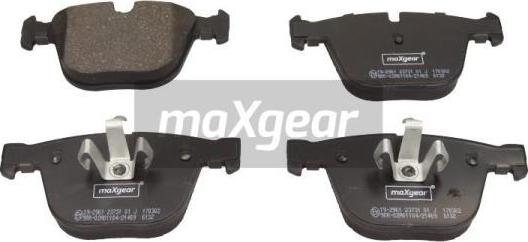 Maxgear 19-2961 - Bremžu uzliku kompl., Disku bremzes ps1.lv