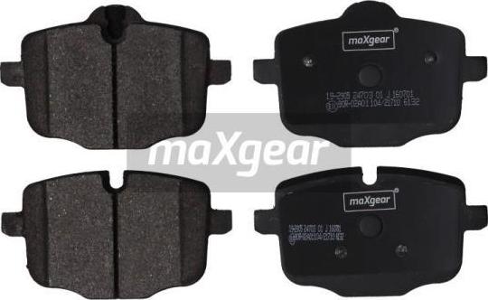 Maxgear 19-2905 - Bremžu uzliku kompl., Disku bremzes ps1.lv