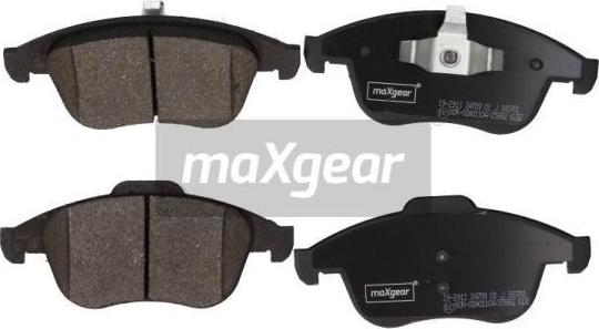 Maxgear 19-2911 - Bremžu uzliku kompl., Disku bremzes ps1.lv