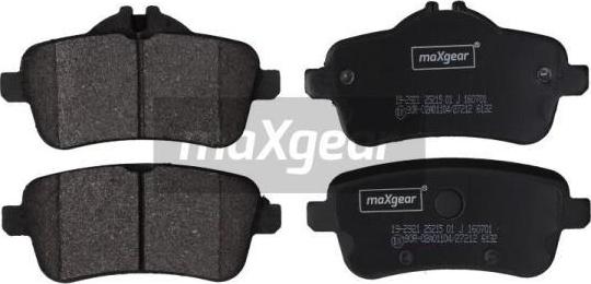 Maxgear 19-2921 - Bremžu uzliku kompl., Disku bremzes ps1.lv