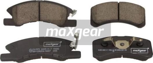 Maxgear 19-2978 - Bremžu uzliku kompl., Disku bremzes ps1.lv