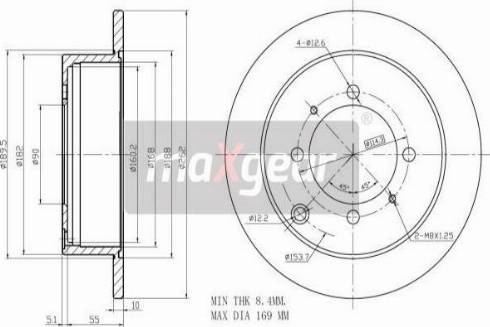 Maxgear 19-2557MAX - Bremžu diski ps1.lv