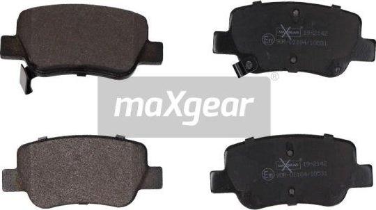 Maxgear 19-2142 - Bremžu uzliku kompl., Disku bremzes ps1.lv