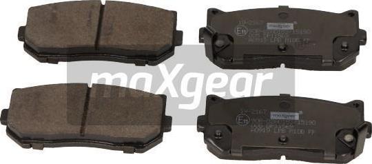 Maxgear 19-2167 - Bremžu uzliku kompl., Disku bremzes ps1.lv