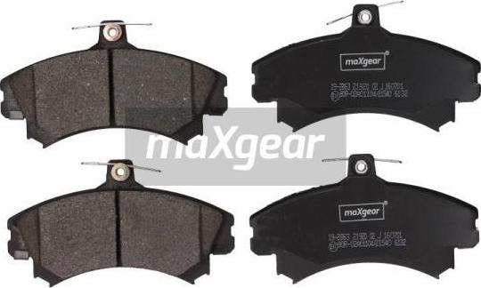 Maxgear 19-2863 - Bremžu uzliku kompl., Disku bremzes ps1.lv