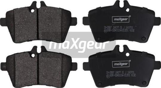 Maxgear 19-2887 - Bremžu uzliku kompl., Disku bremzes ps1.lv