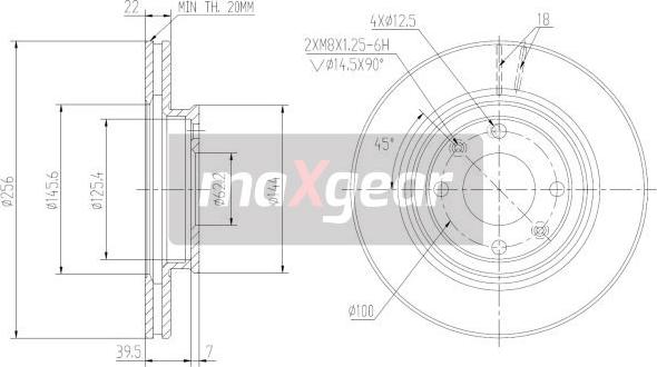 Maxgear 19-2376MAX - Bremžu diski ps1.lv