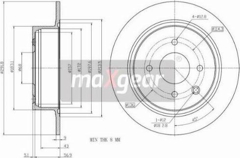 Maxgear 19-2792 - Bremžu diski ps1.lv