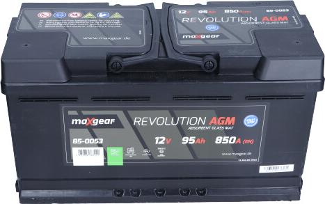Maxgear 85-0053 - Startera akumulatoru baterija ps1.lv