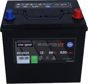 Maxgear 85-0025 - Startera akumulatoru baterija ps1.lv