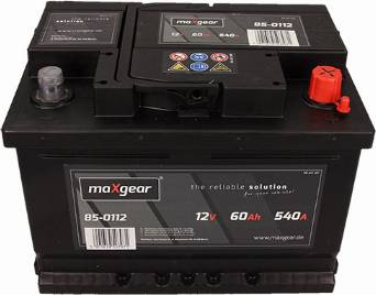 Maxgear 85-0112 - Startera akumulatoru baterija ps1.lv