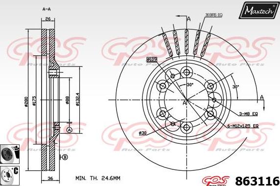 Maxtech 5271044 - Grozāmass statne, Riteņa piekare ps1.lv