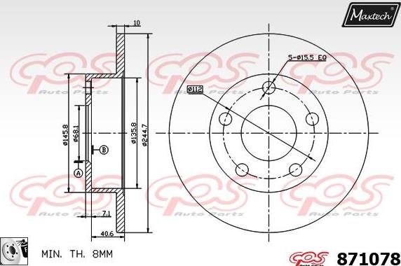 Maxtech 5271008 - Grozāmass statne, Riteņa piekare ps1.lv