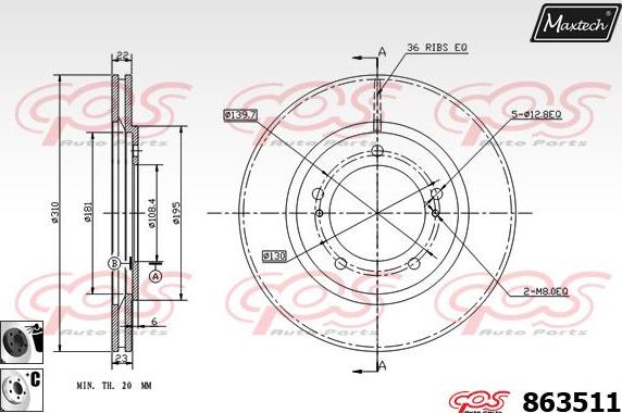 Maxtech 5271030 - Grozāmass statne, Riteņa piekare ps1.lv