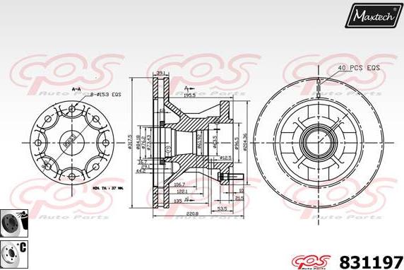 Maxtech 5271020 - Grozāmass statne, Riteņa piekare ps1.lv