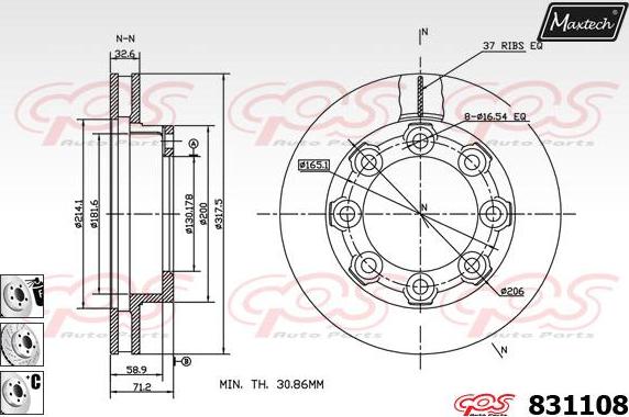 Maxtech 5273036 - Grozāmass statne, Riteņa piekare ps1.lv