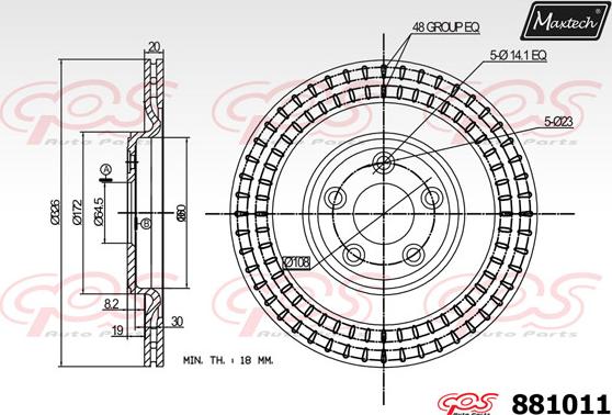 Maxtech 6256000 - Bremžu suports ps1.lv