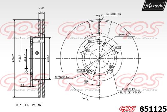 Maxtech 6256001 - Bremžu suports ps1.lv