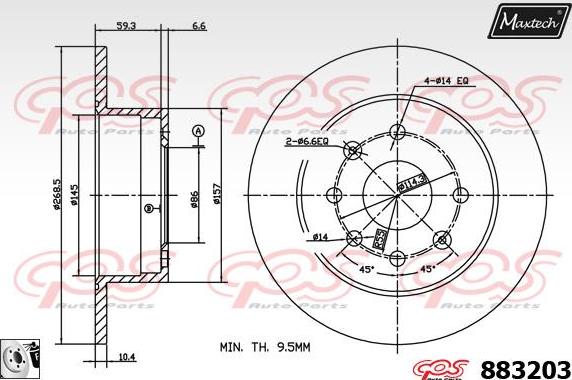 Maxtech 6276000 - Bremžu suports ps1.lv