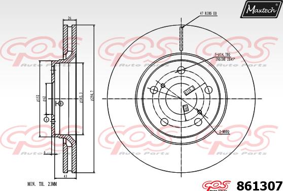 Maxtech 6273505 - Bremžu suports ps1.lv