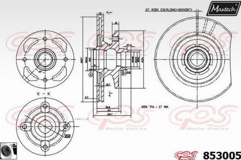 Maxtech 853005.0060 - Bremžu diski ps1.lv