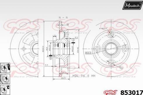 Maxtech 853017.6980 - Bremžu diski ps1.lv