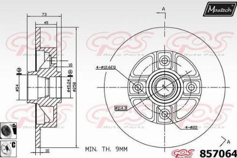 Maxtech 857064.6060 - Bremžu diski ps1.lv