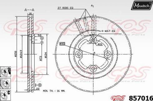 Maxtech 857016.6880 - Bremžu diski ps1.lv