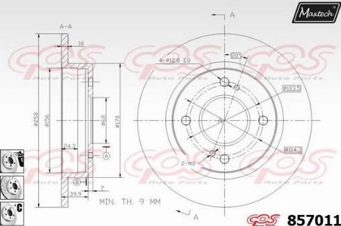 Maxtech 857011.6980 - Bremžu diski ps1.lv