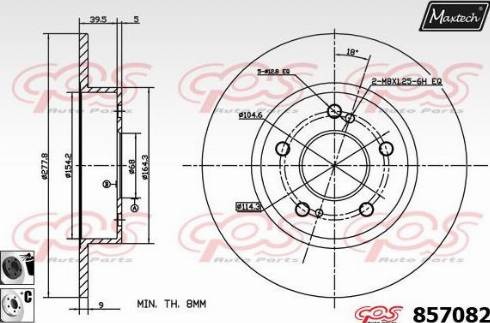 Maxtech 857082.6060 - Bremžu diski ps1.lv