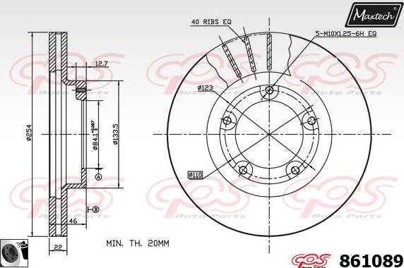 Maxtech 857149 - Bremžu diski ps1.lv