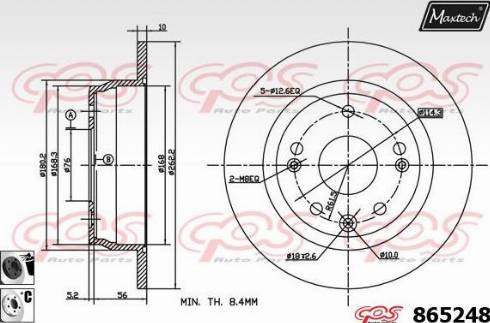 Maxtech 865248.6060 - Bremžu diski ps1.lv