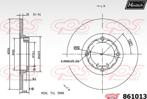 Maxtech 865208 - Bremžu diski ps1.lv