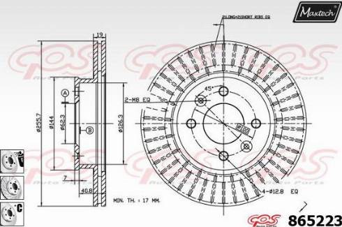 Maxtech 865223.6880 - Bremžu diski ps1.lv