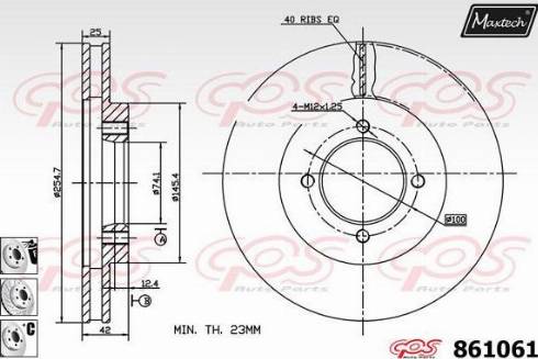 Maxtech 861061.6880 - Bremžu diski ps1.lv