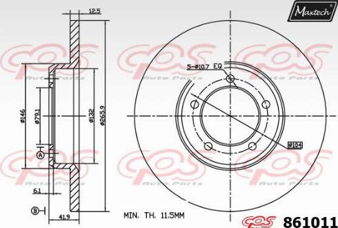 Maxtech 861011.0000 - Bremžu diski ps1.lv