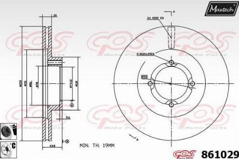 Maxtech 861029.6060 - Bremžu diski ps1.lv