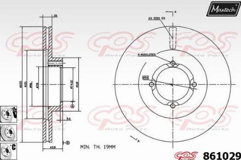 Maxtech 861029.6880 - Bremžu diski ps1.lv