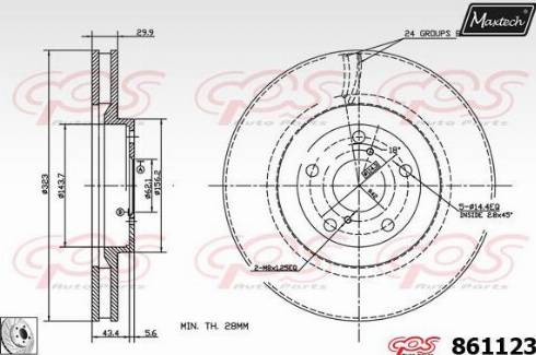 Maxtech 861123.0300 - Bremžu diski ps1.lv