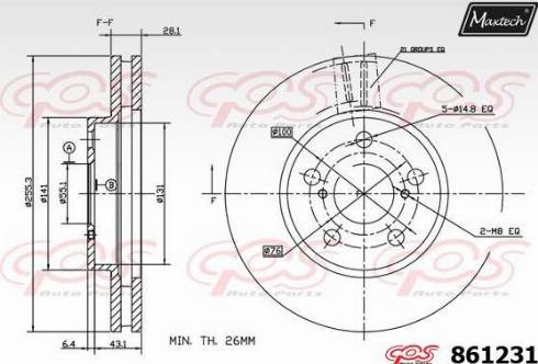 Maxtech 861231.0000 - Bremžu diski ps1.lv