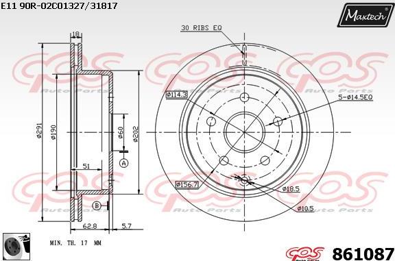 Maxtech 862026 - Bremžu trumulis ps1.lv