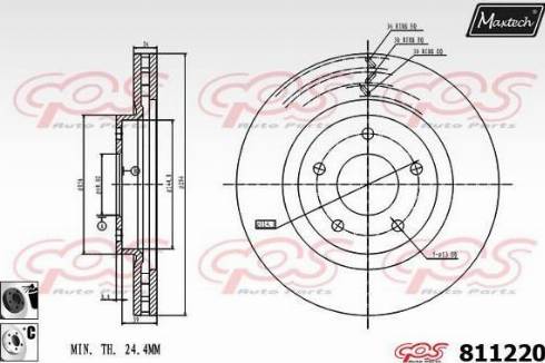 Maxtech 811220.6060 - Bremžu diski ps1.lv