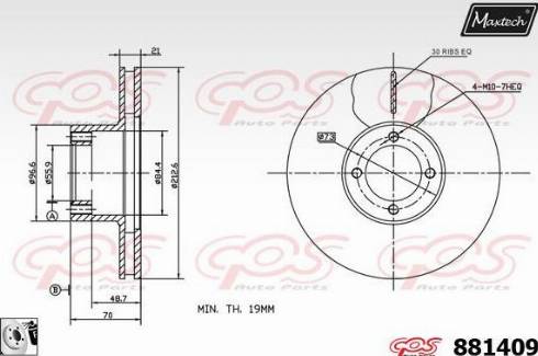 Maxtech 881409.0080 - Bremžu diski ps1.lv