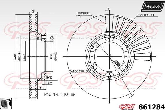 Maxtech 881011 - Bremžu diski ps1.lv