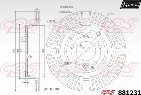 Maxtech 881231.0000 - Bremžu diski ps1.lv