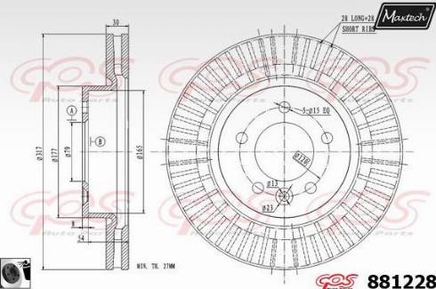 Maxtech 881228.0060 - Bremžu diski ps1.lv