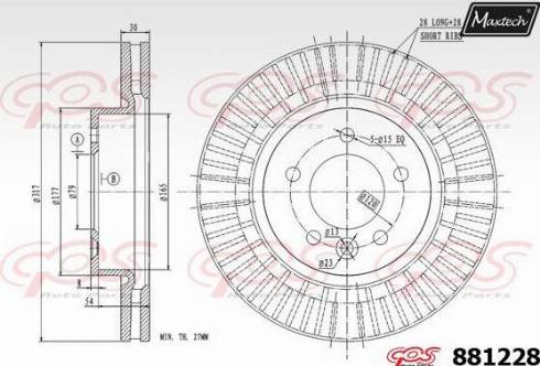 Maxtech 881228.0000 - Bremžu diski ps1.lv