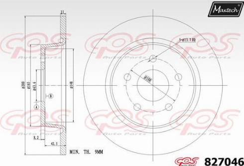 Maxtech 827046.0000 - Bremžu diski ps1.lv